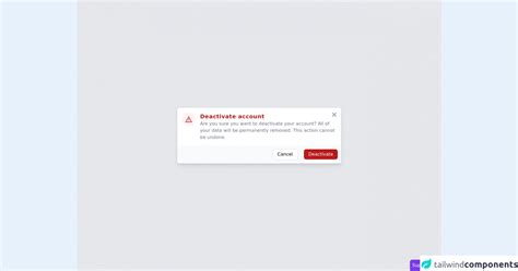 Simple alert modal with dismiss button by Danimai.