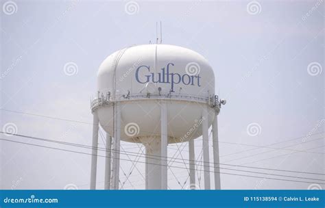 Gulfport Mississippi Water Tower Editorial Stock Image Image Of