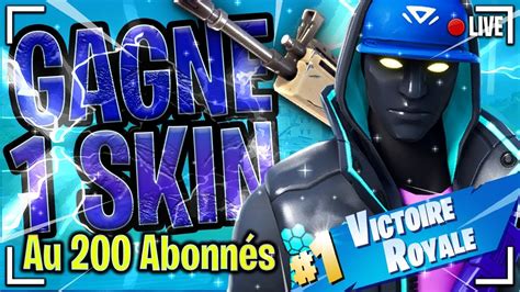 Live Gagne Skin Au Abonn S Fortnite Cr Atif Mm Youtube