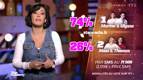 Star Academy Estimations Marine Et Ulysse En T Te Thomas Et Ma A