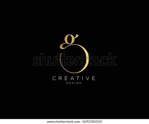 Cursive Letter G Logo Design Creative Stock Vector (Royalty Free ...