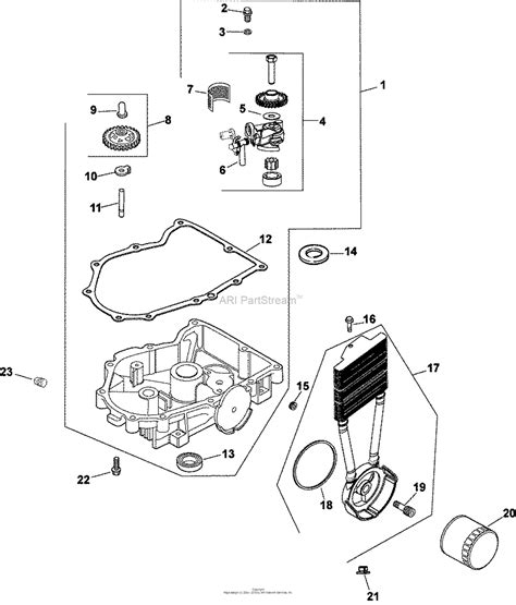 Kohler Cv Great Dane Hp Kw Parts Diagram For Oil Pan