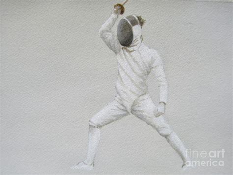 Fencer Painting By Lincoln Seligman Fine Art America