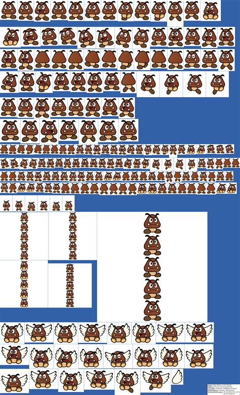 Mario Goomba Sprite Sheet