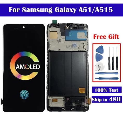 Pantalla Lcd Super Amoled Para Samsung A51 Montaje De Digitalizador Con