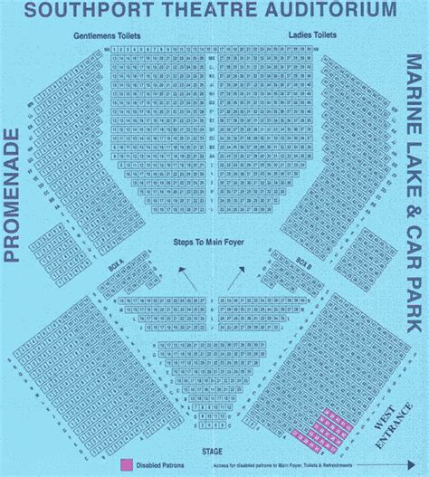 Southport Theatre and Convention Centre | Seating Plan, view the seating chart for the Southport ...