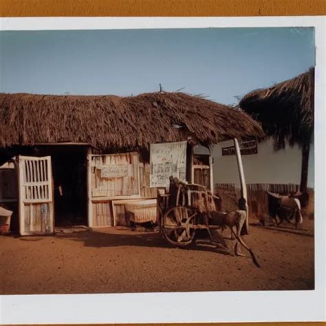 Old Polaroids Of African Taverns Kuka Shops Rural Stable Diffusion