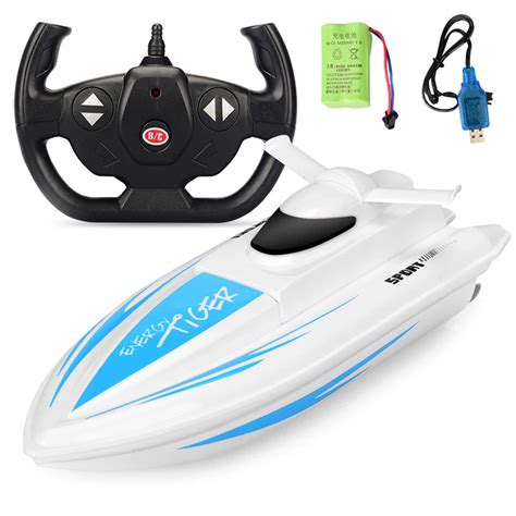 Haute vitesse 2 4G télécommande RC bateau 4CH double moteur bateau