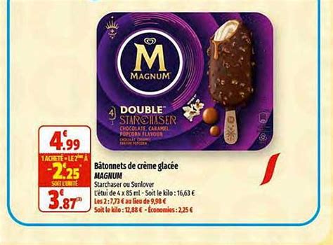 Promo B Tonnets De Cr Me Glac E Magnum Chez Coccimarket Icatalogue Fr