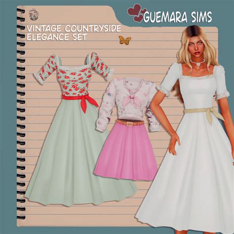 Vintage Countryside Elegance Set Public Now Guemara In Sims