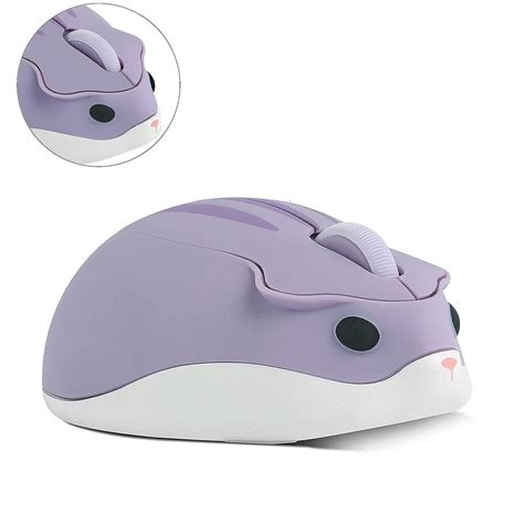 KUYHRF 2.4G Wireless Mouse, Cute Animal Hamster Shape Silent Mouse ...