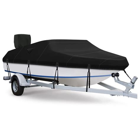 Amazon Fuprosico 900D Waterproof Boat Cover With Motor Cover 16 18