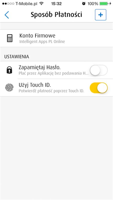 Płatności za pomocą odcisku palca w myTaxi