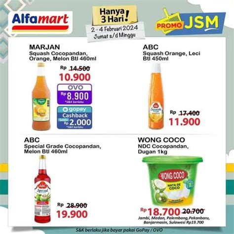 Katalog Promo Jsm Alfamart Hanya Hari Periode Februari