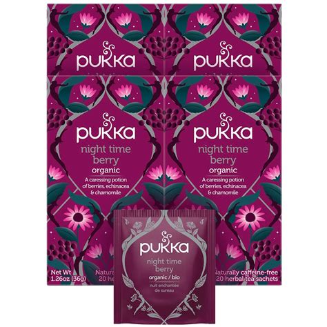 Amazon Pukka Organic Tea Bags Night Time Berry Herbal Tea For