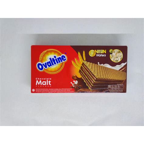 Jual NISSIN WAFER OVALTINE CHOCOLATE MALT BOX 150gr Shopee Indonesia