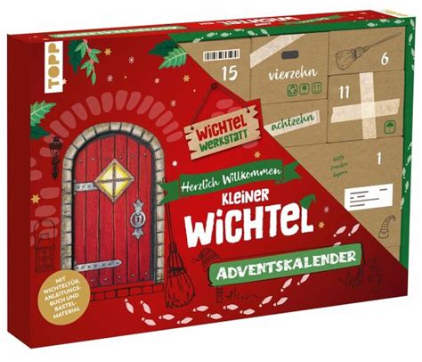 Bei uns zieht ein Wichtel ein Adventskalender mit Wichteltür