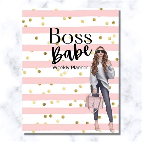 Lady Boss Clipart Boss Babe Clipart Planner Girl Clipart Etsy The