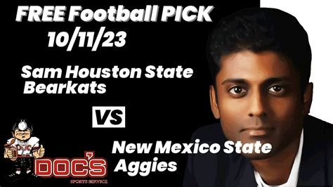 Free Football Pick Sam Houston State Bearkats Vs New Mexico State