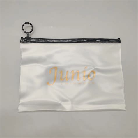 Matte Frosted Zip Bag Custom Waterproof Clear Pvc Bag Slider Plastic