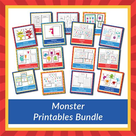 Monster Printables Bundle Gift Of Curiosity