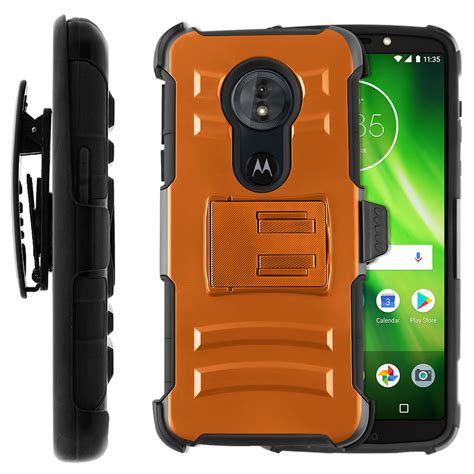 Fincibo Hybrid Armor Case Cover Stand Tpu Holster For Motorola Moto G