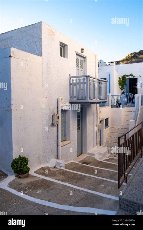 Grecia Isla De Milos Ciudad De Chora Plaka Edificio Tradicional De