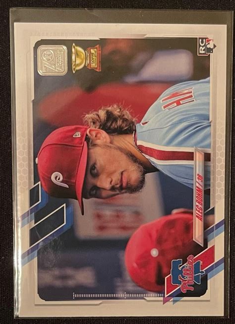 2021 Topps Alec Bohm Rookie Card 277 Philadelphia Phillies Ebay