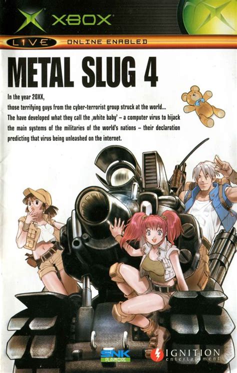 Metal Slug 4 2005 Xbox Box Cover Art Mobygames