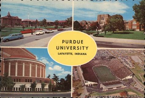 Purdue University Lafayette, IN Postcard