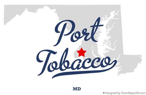 Map of Port Tobacco, MD, Maryland