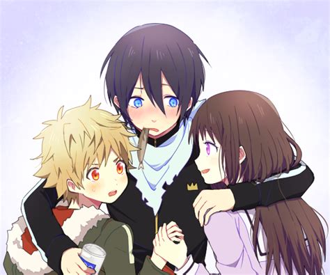 Yato Iki Hiyori And Yukine Noragami Drawn By Inasaba Danbooru