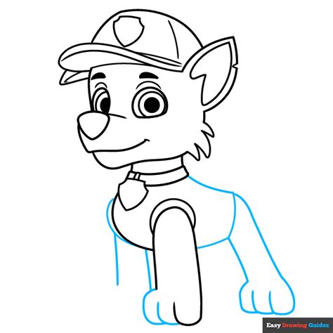 How To Draw Rocky From Paw Patrol Really Easy Drawing Tutorial