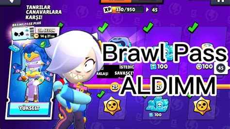 BRAWL PASS ALDIM 41 SEVİYEYE GELDİM YouTube