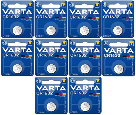 Varta CR1632 Lithium Batterie 3V 10 X 1er Packung Ttt48 De