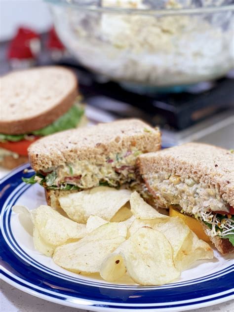 Garbanzo Bean “Tuna” Salad Sandwich - cooking with chef bryan