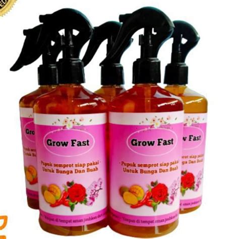 Jual Pupuk Cair Grow Fast Untuk Bunga Dan Buah Praktis Tinggal Semprot