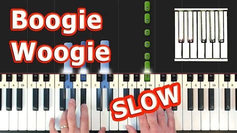 Boogie Woogie 2 In C Major Slow Piano Tutorial Synthesia Youtube