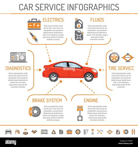 Car Service Infographics Stock Vector Image And Art Alamy