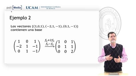 Álgebra Lineal Imagen de una aplicación lineal Ejemplo 2 Jesús