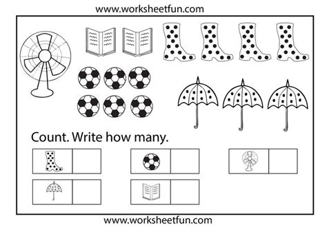 10 Free Counting Worksheets For 1st Grade