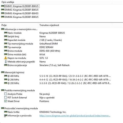 Kingmax DDR2 4 GB