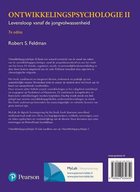 Ontwikkelingspsychologie Ii Met Mylab Nl 9789043032650