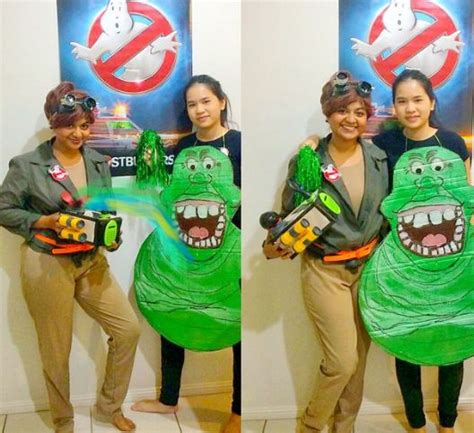 31 Two Person Halloween Costumes That Are Borderline Genius Slimer