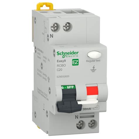 Disjunctor Diferential RCBO 1P N 20A Capacitate Rupere 4500A Curba C