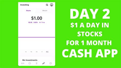 Investing 1 In Stocks For One Month With Cash App Day 2 YouTube