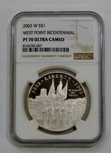 W West Point Bicentennial Proof Commemorative Silver Dollar Ngc