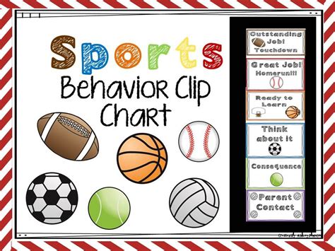 Sports Behavior Clip Chart | Clip chart, Behavior clip charts, Behavior