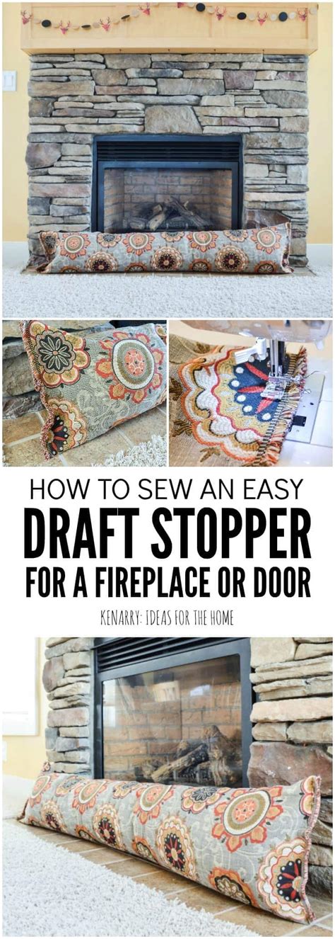 Fireplace Draft Stopper: An Easy DIY Sewing Tutorial