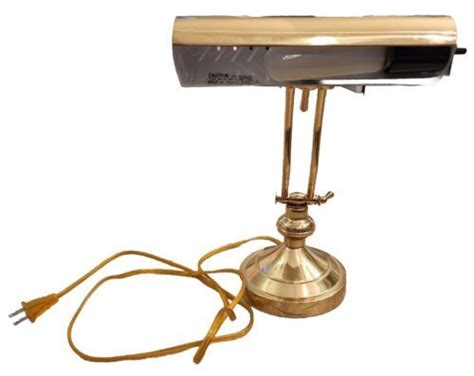 Vintage Brass Pianobankers Desk Lamp Mid Century Adjustable 4686131286